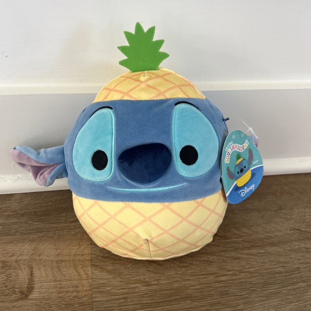 NWT 8"‎ Squishmallow Disney Pineapple LILO & Stitch Kellytoy Brand New With Tags